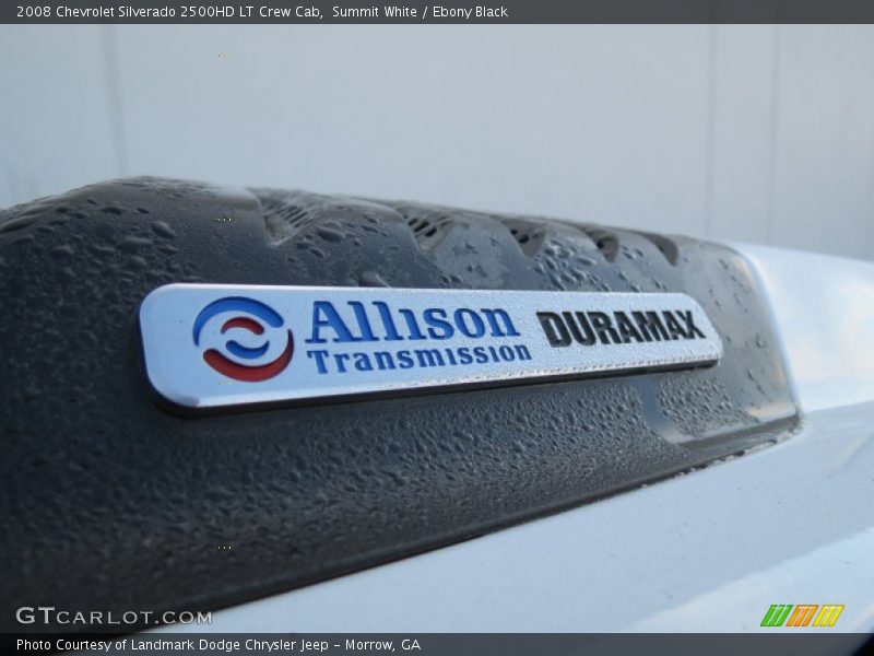 Summit White / Ebony Black 2008 Chevrolet Silverado 2500HD LT Crew Cab