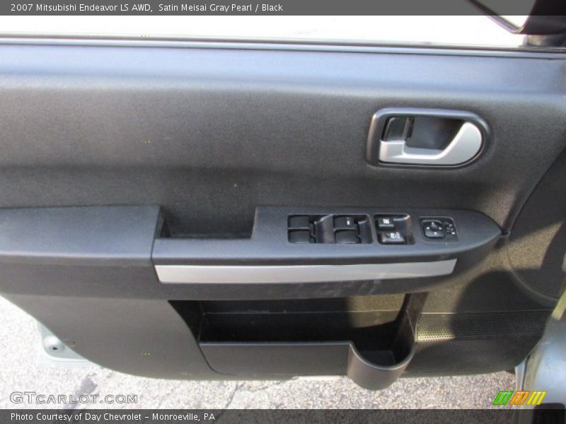 Satin Meisai Gray Pearl / Black 2007 Mitsubishi Endeavor LS AWD