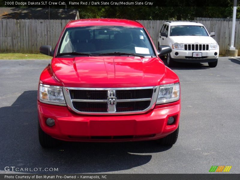 Flame Red / Dark Slate Gray/Medium Slate Gray 2008 Dodge Dakota SLT Crew Cab