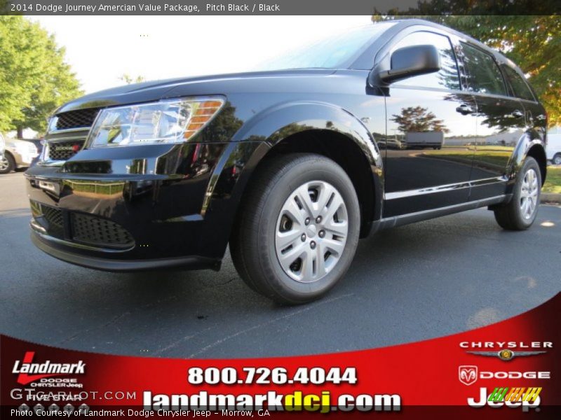 Pitch Black / Black 2014 Dodge Journey Amercian Value Package