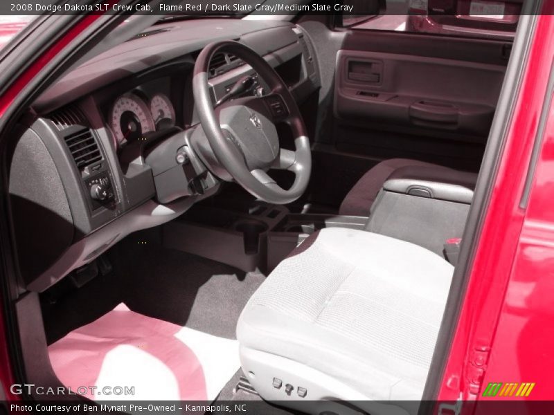 Flame Red / Dark Slate Gray/Medium Slate Gray 2008 Dodge Dakota SLT Crew Cab
