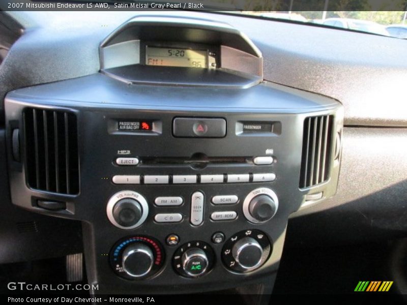Satin Meisai Gray Pearl / Black 2007 Mitsubishi Endeavor LS AWD