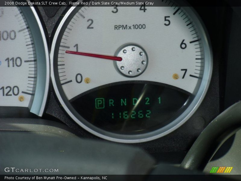 Flame Red / Dark Slate Gray/Medium Slate Gray 2008 Dodge Dakota SLT Crew Cab