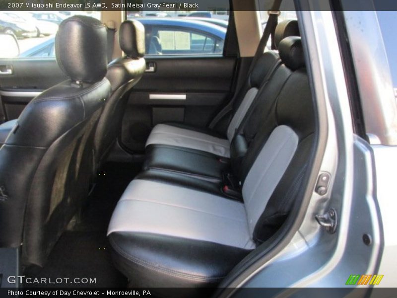 Satin Meisai Gray Pearl / Black 2007 Mitsubishi Endeavor LS AWD