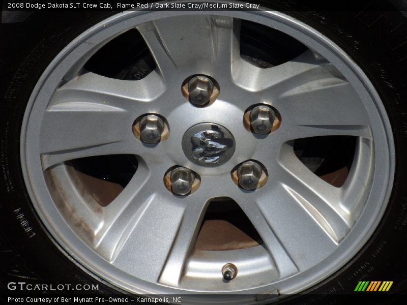Flame Red / Dark Slate Gray/Medium Slate Gray 2008 Dodge Dakota SLT Crew Cab