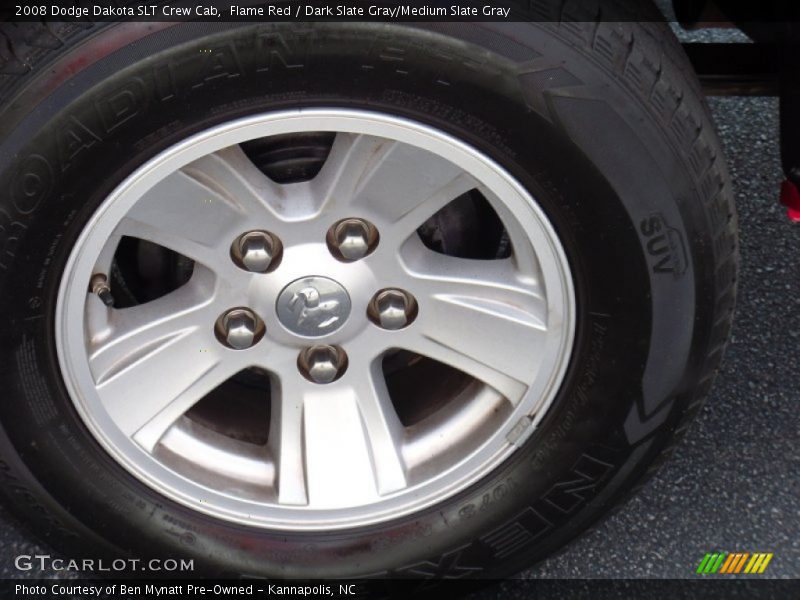 Flame Red / Dark Slate Gray/Medium Slate Gray 2008 Dodge Dakota SLT Crew Cab