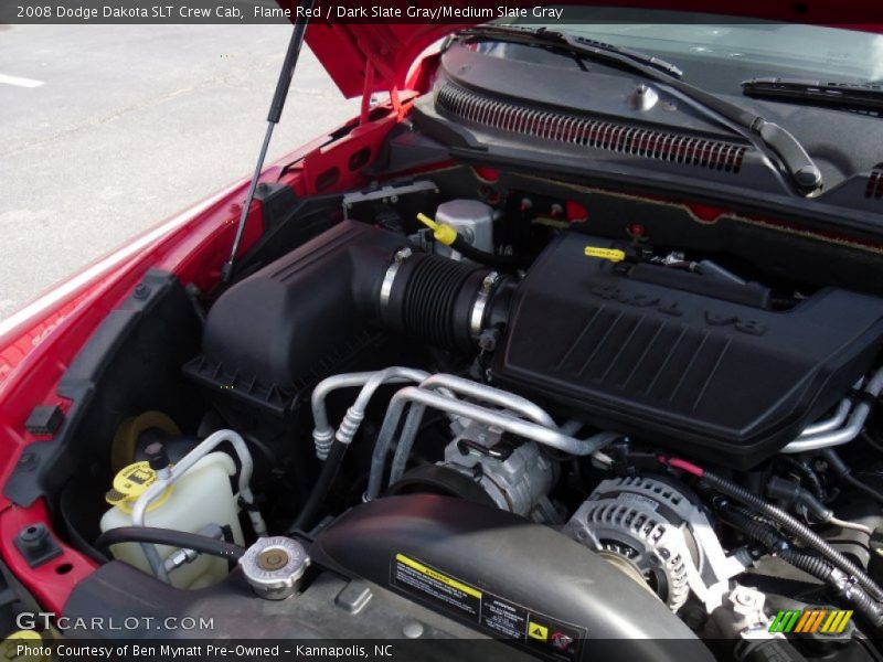 Flame Red / Dark Slate Gray/Medium Slate Gray 2008 Dodge Dakota SLT Crew Cab