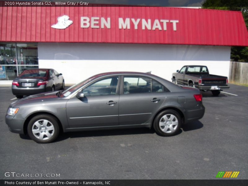 Willow Gray / Gray 2010 Hyundai Sonata GLS