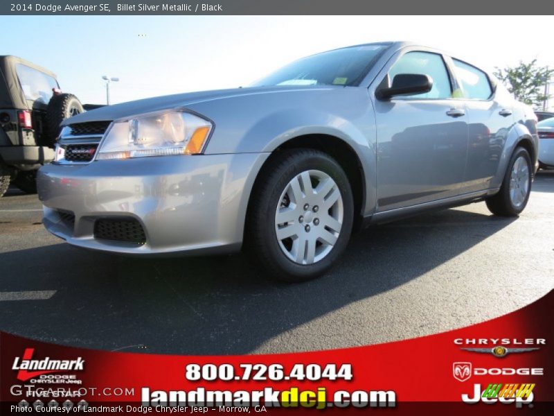 Billet Silver Metallic / Black 2014 Dodge Avenger SE