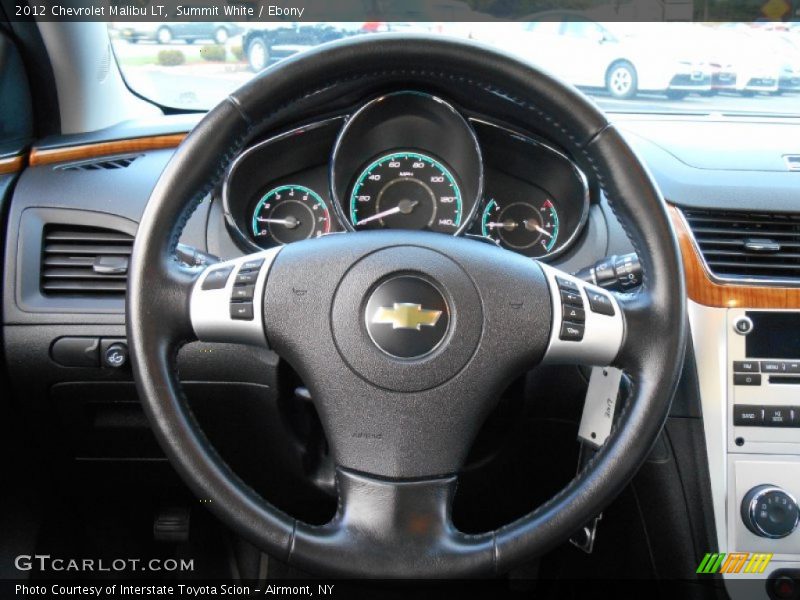 Summit White / Ebony 2012 Chevrolet Malibu LT