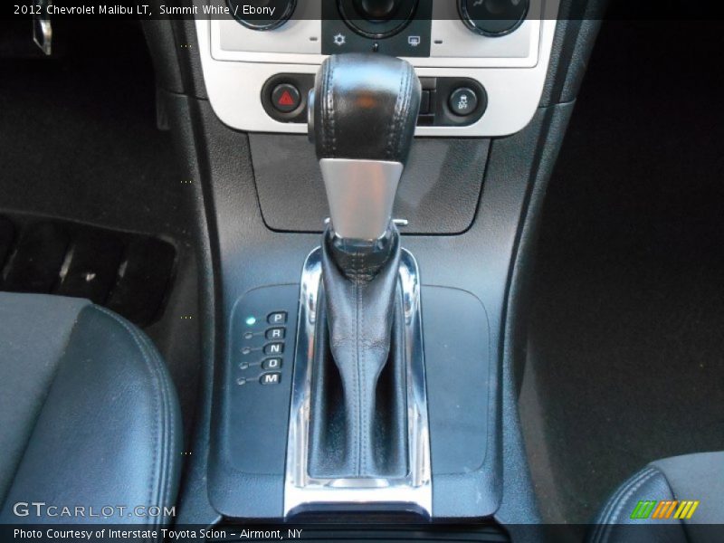 Summit White / Ebony 2012 Chevrolet Malibu LT