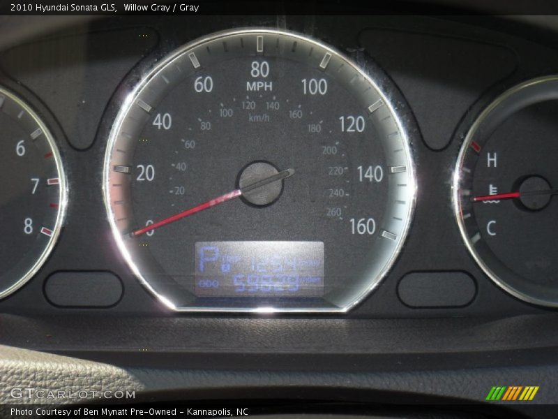 Willow Gray / Gray 2010 Hyundai Sonata GLS