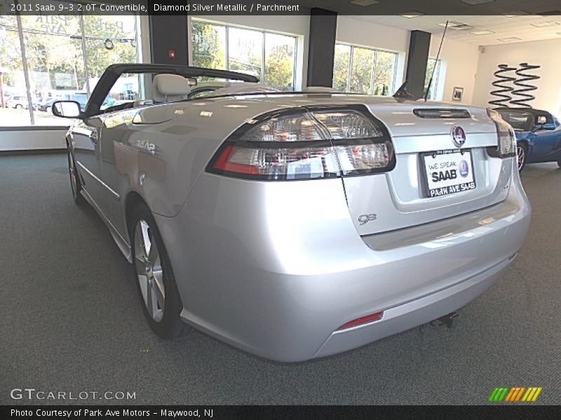 Diamond Silver Metallic / Parchment 2011 Saab 9-3 2.0T Convertible