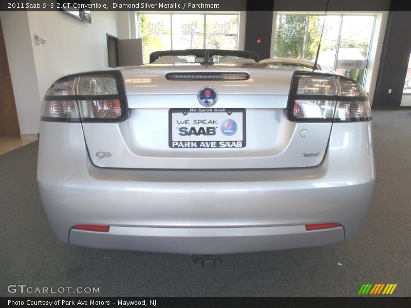 Diamond Silver Metallic / Parchment 2011 Saab 9-3 2.0T Convertible