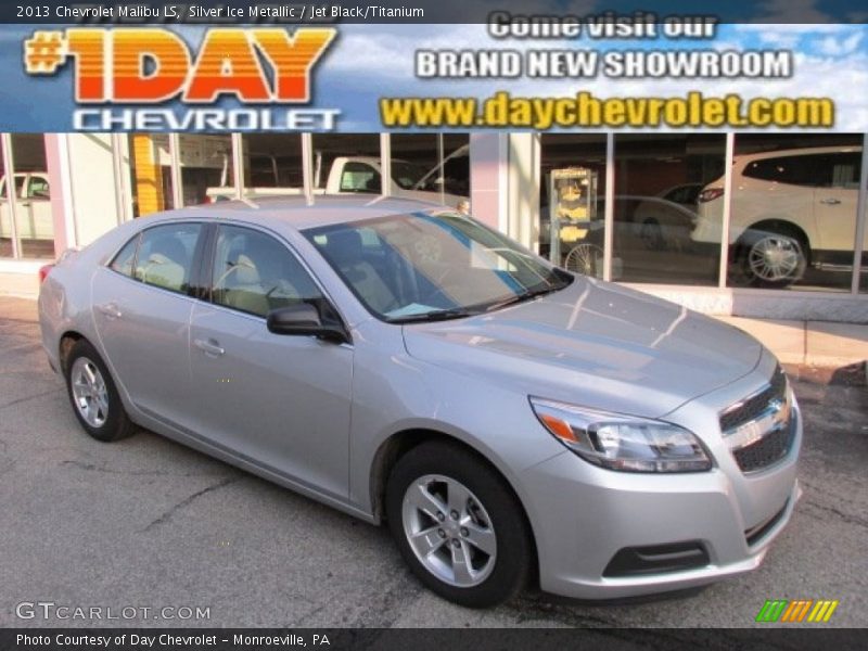 Silver Ice Metallic / Jet Black/Titanium 2013 Chevrolet Malibu LS