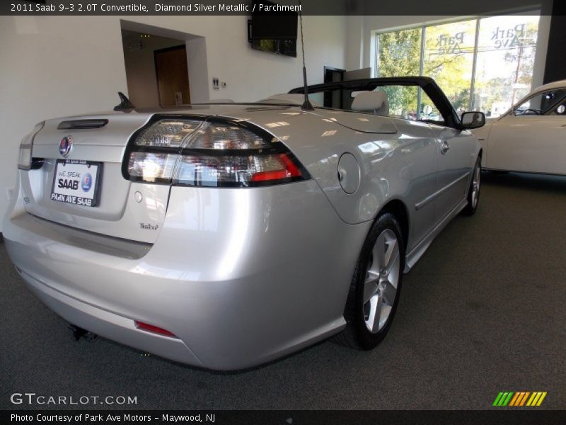 Diamond Silver Metallic / Parchment 2011 Saab 9-3 2.0T Convertible