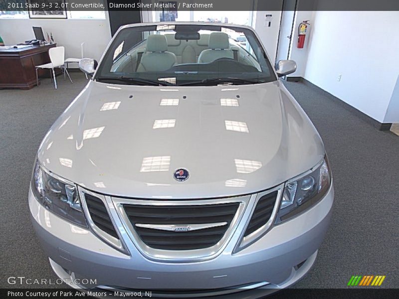 Diamond Silver Metallic / Parchment 2011 Saab 9-3 2.0T Convertible