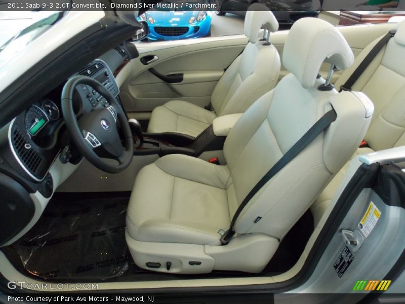 Diamond Silver Metallic / Parchment 2011 Saab 9-3 2.0T Convertible