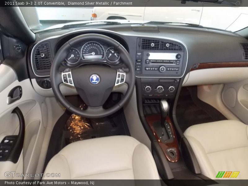 Diamond Silver Metallic / Parchment 2011 Saab 9-3 2.0T Convertible