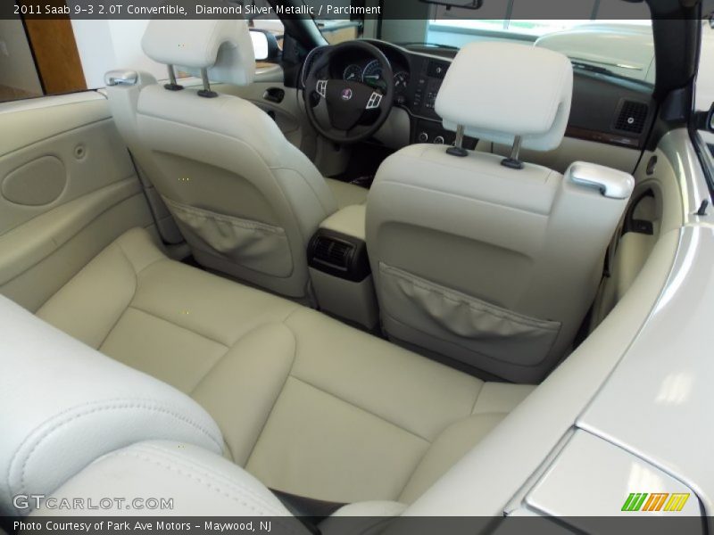Diamond Silver Metallic / Parchment 2011 Saab 9-3 2.0T Convertible