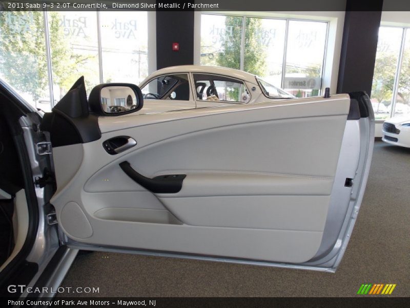 Diamond Silver Metallic / Parchment 2011 Saab 9-3 2.0T Convertible
