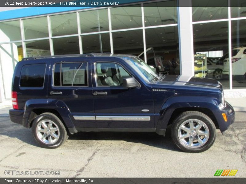 True Blue Pearl / Dark Slate Gray 2012 Jeep Liberty Sport 4x4