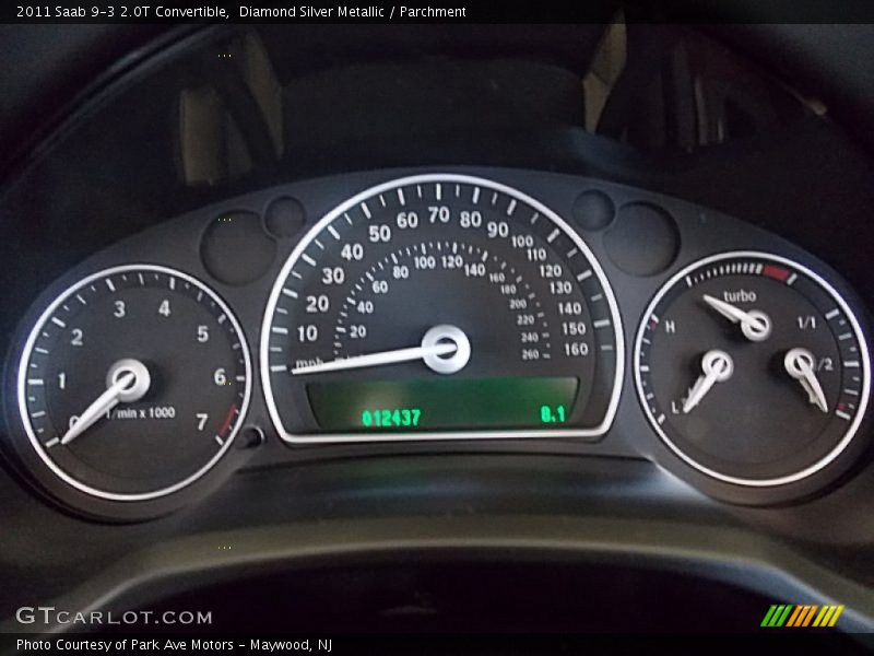 Diamond Silver Metallic / Parchment 2011 Saab 9-3 2.0T Convertible