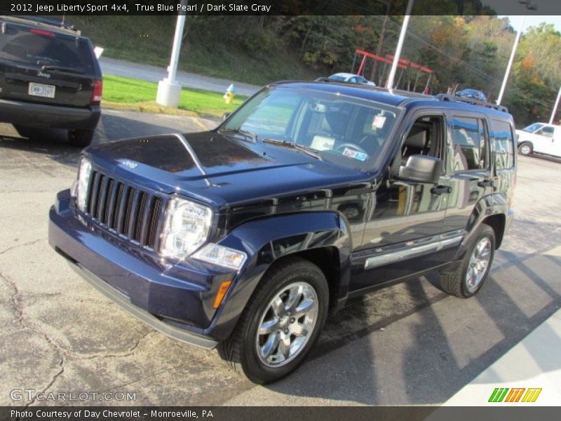 True Blue Pearl / Dark Slate Gray 2012 Jeep Liberty Sport 4x4