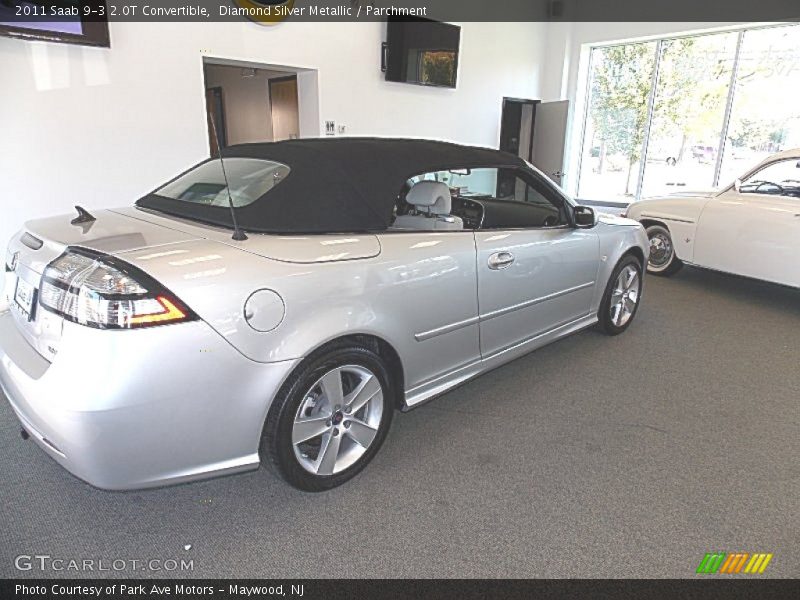 Diamond Silver Metallic / Parchment 2011 Saab 9-3 2.0T Convertible