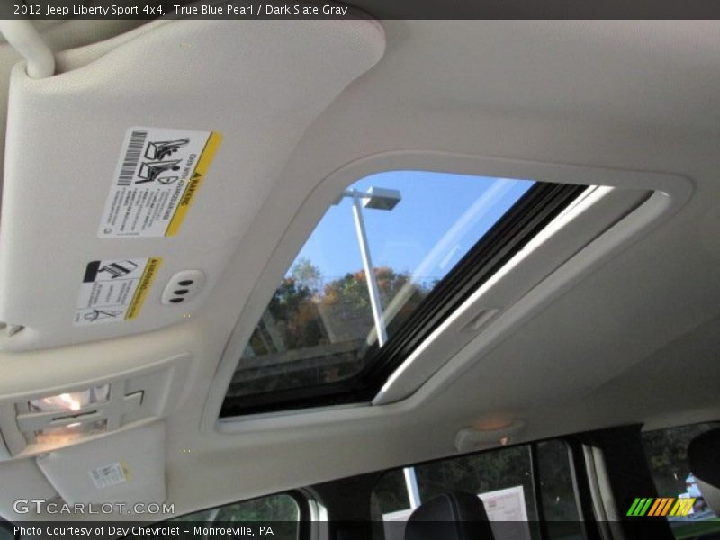 True Blue Pearl / Dark Slate Gray 2012 Jeep Liberty Sport 4x4