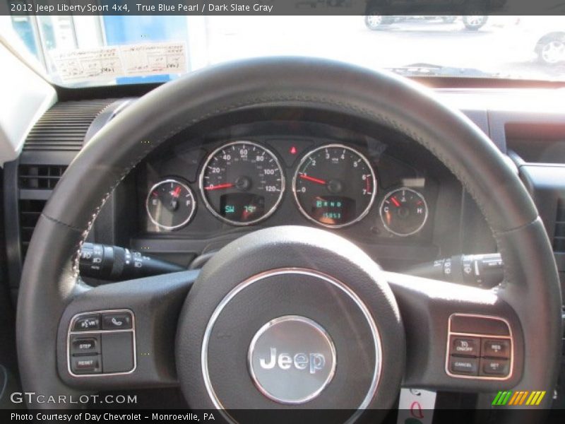True Blue Pearl / Dark Slate Gray 2012 Jeep Liberty Sport 4x4