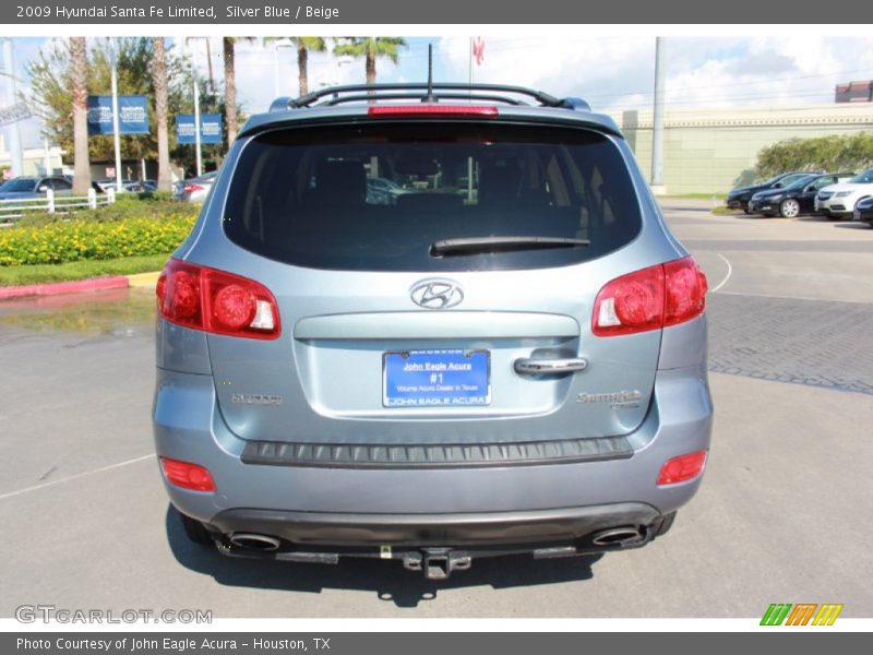 Silver Blue / Beige 2009 Hyundai Santa Fe Limited