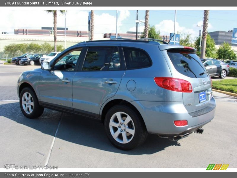 Silver Blue / Beige 2009 Hyundai Santa Fe Limited