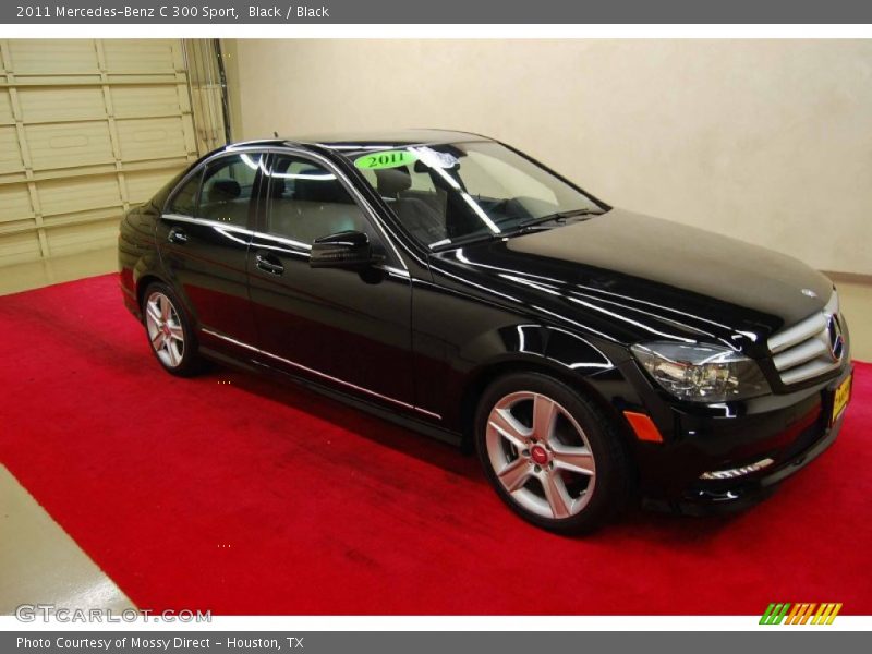 Black / Black 2011 Mercedes-Benz C 300 Sport