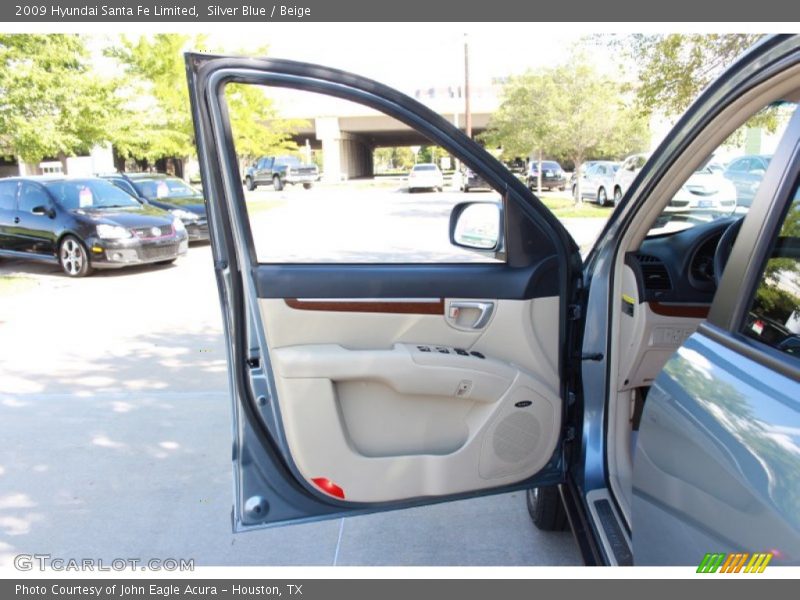 Silver Blue / Beige 2009 Hyundai Santa Fe Limited