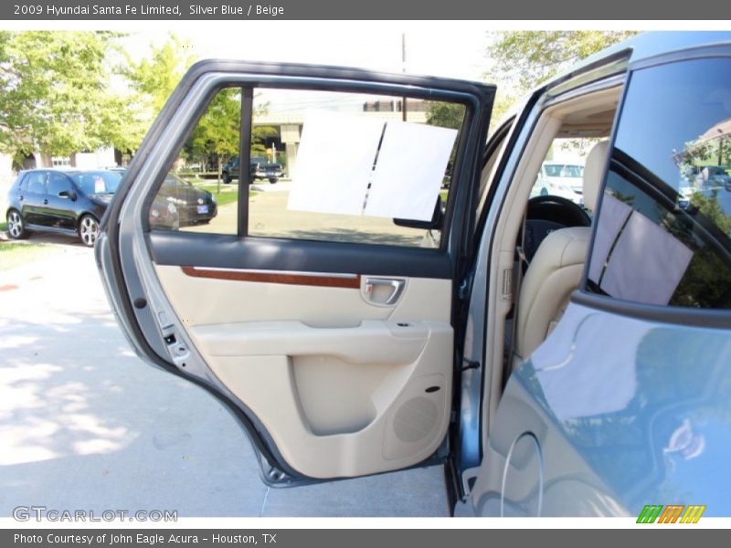 Silver Blue / Beige 2009 Hyundai Santa Fe Limited