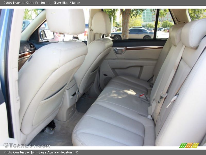 Silver Blue / Beige 2009 Hyundai Santa Fe Limited