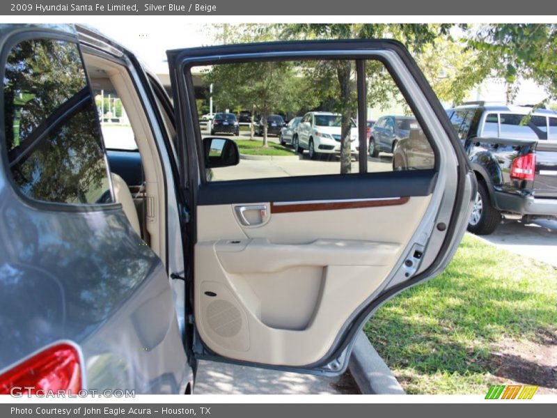 Silver Blue / Beige 2009 Hyundai Santa Fe Limited
