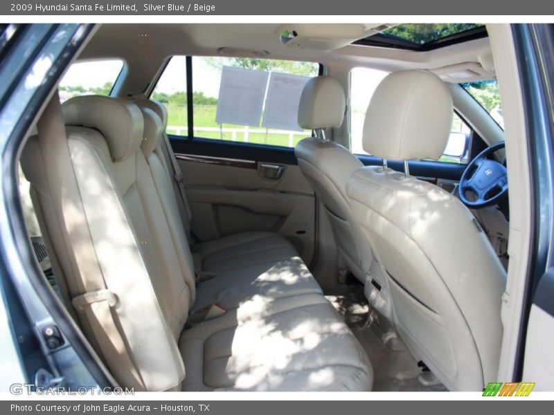Silver Blue / Beige 2009 Hyundai Santa Fe Limited