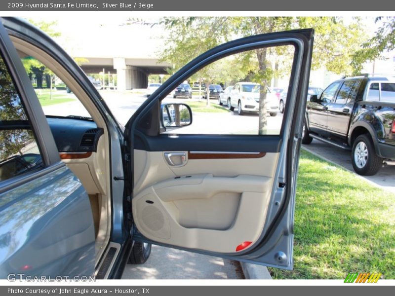 Silver Blue / Beige 2009 Hyundai Santa Fe Limited
