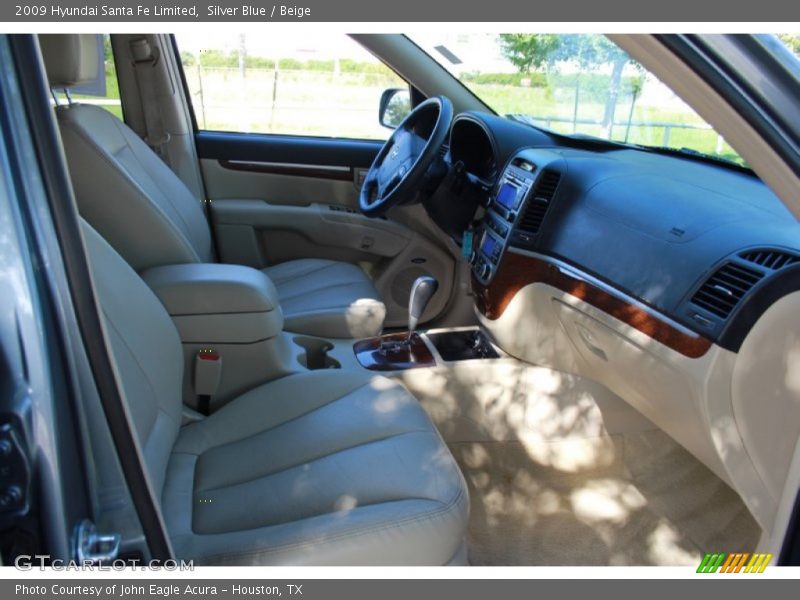 Silver Blue / Beige 2009 Hyundai Santa Fe Limited