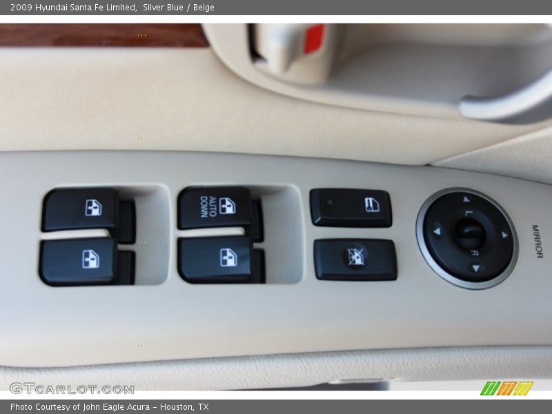 Silver Blue / Beige 2009 Hyundai Santa Fe Limited