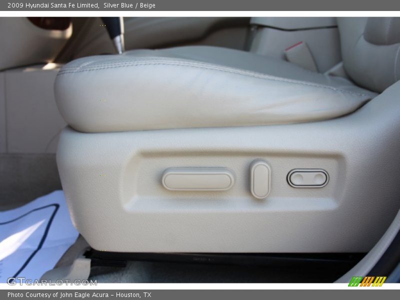 Silver Blue / Beige 2009 Hyundai Santa Fe Limited