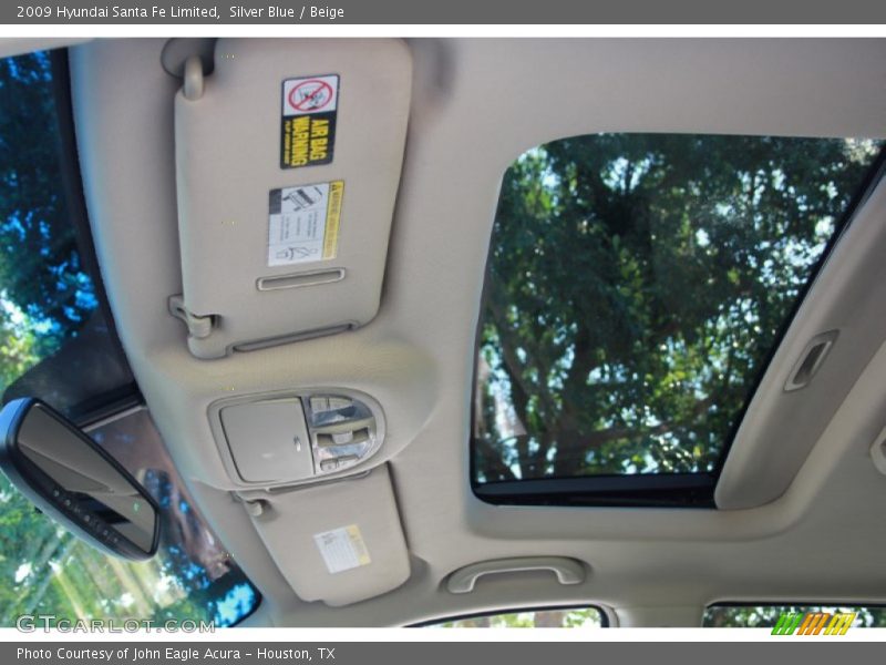 Silver Blue / Beige 2009 Hyundai Santa Fe Limited