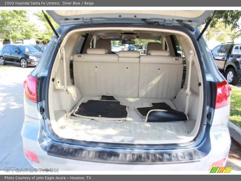 Silver Blue / Beige 2009 Hyundai Santa Fe Limited