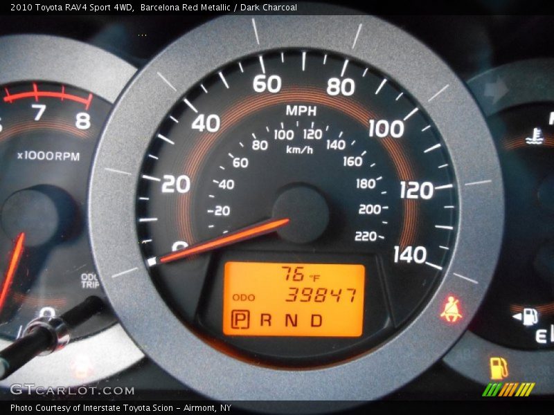 Barcelona Red Metallic / Dark Charcoal 2010 Toyota RAV4 Sport 4WD