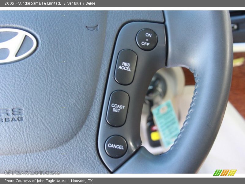 Silver Blue / Beige 2009 Hyundai Santa Fe Limited