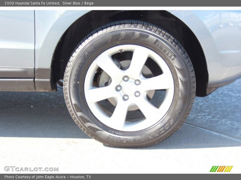 Silver Blue / Beige 2009 Hyundai Santa Fe Limited
