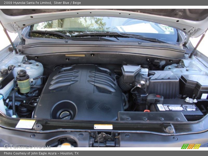 Silver Blue / Beige 2009 Hyundai Santa Fe Limited