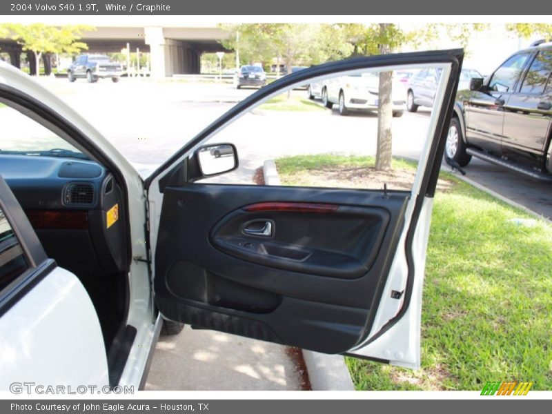 White / Graphite 2004 Volvo S40 1.9T